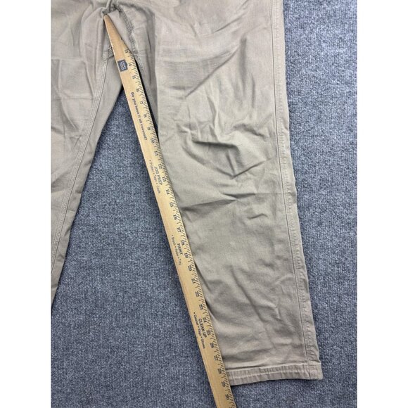 Duluth Flex Fire Hose Pants Mens 36x32 Tan Standard Fit Canvas Work Durable - Picture 7 of 12
